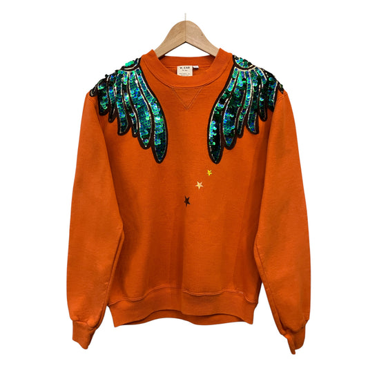 Green & Blue Wings Disco Jumper S