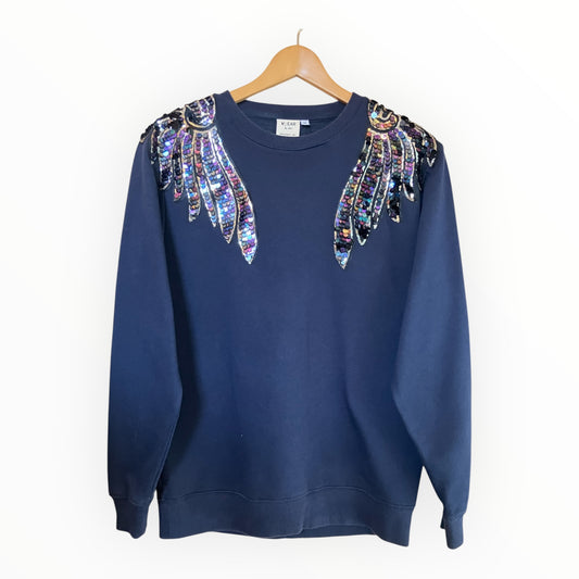 Mermaid Wings Disco Jumper M