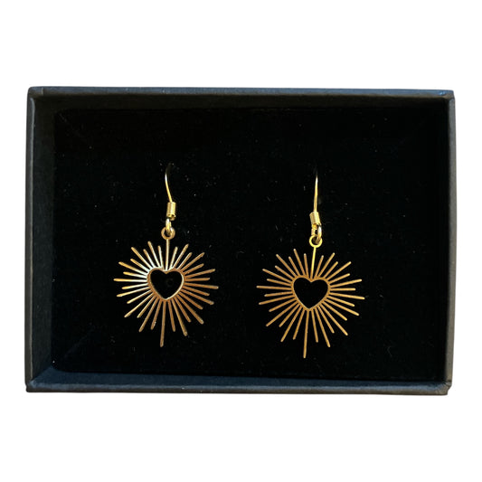 Sacred heart earrings