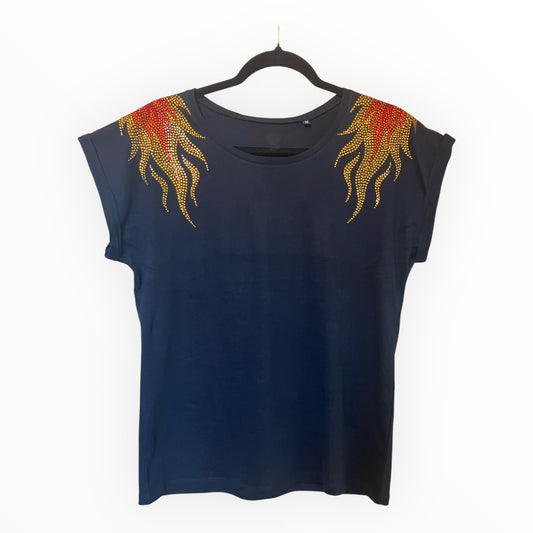 Crystal Fire T shirt M