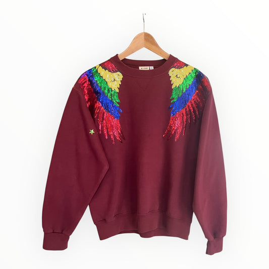 Rainbow Wings Disco Jumper S