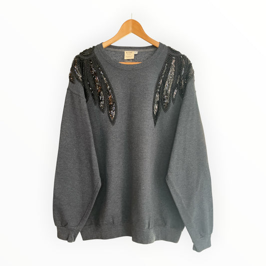 Jet Beaded Wings Disco Jumper XL