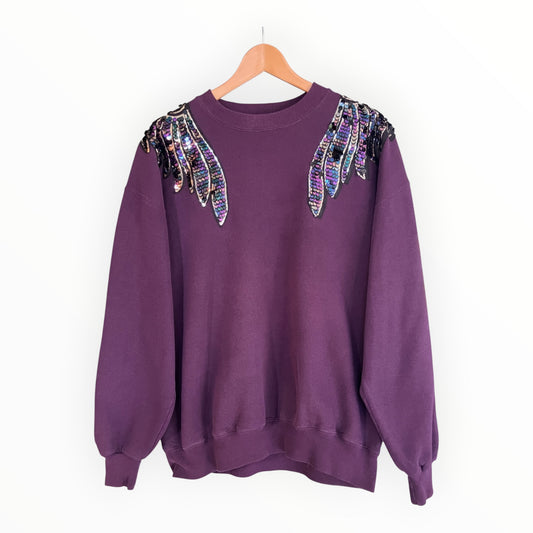 Mermaid Wings Disco Jumper L