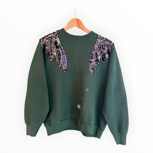 Mermaid Wings Disco Jumper L