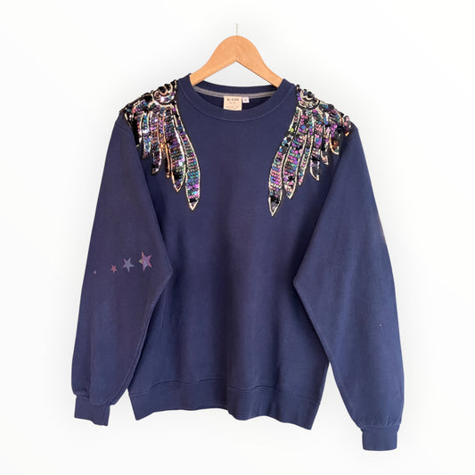 Mermaid Wings Disco Jumper M