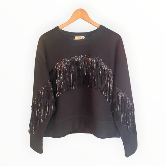 Sequin Fringe Disco Jumper S