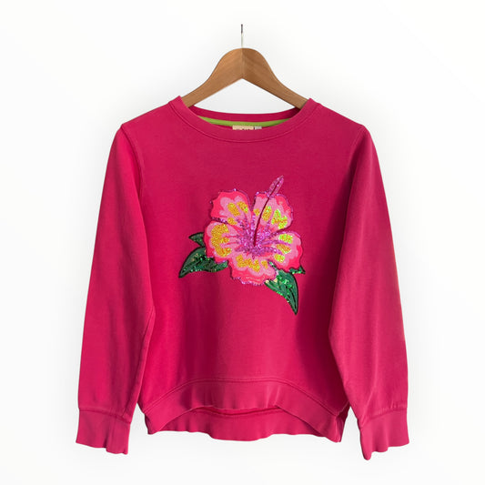 Hibiscus Flower Disco Jumper XS