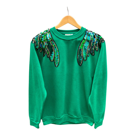 Green & Blue Wings Disco Jumper S