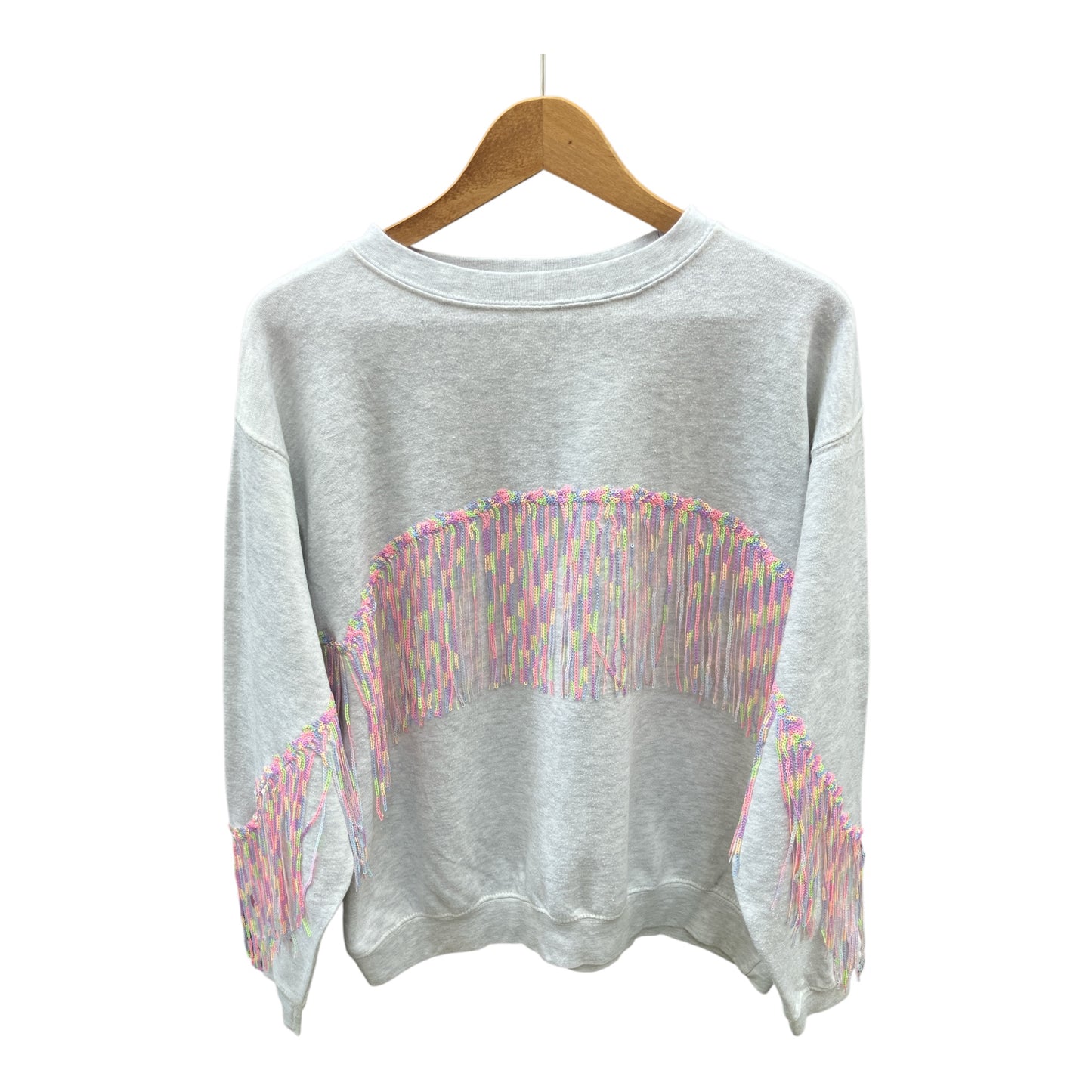 Sequin Fringe Disco Jumper L