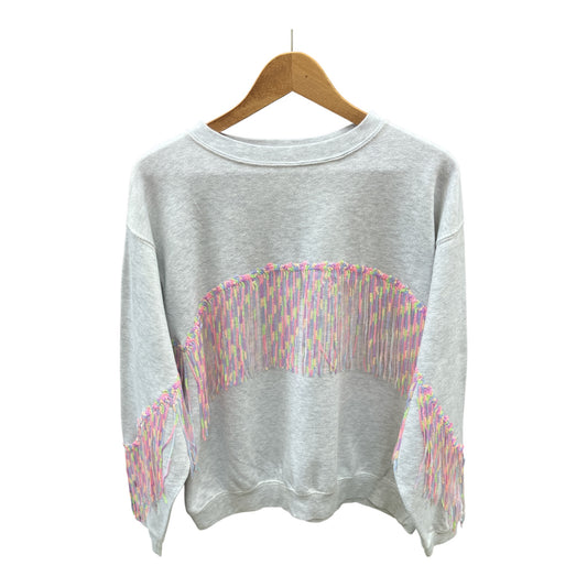 Sequin Fringe Disco Jumper L