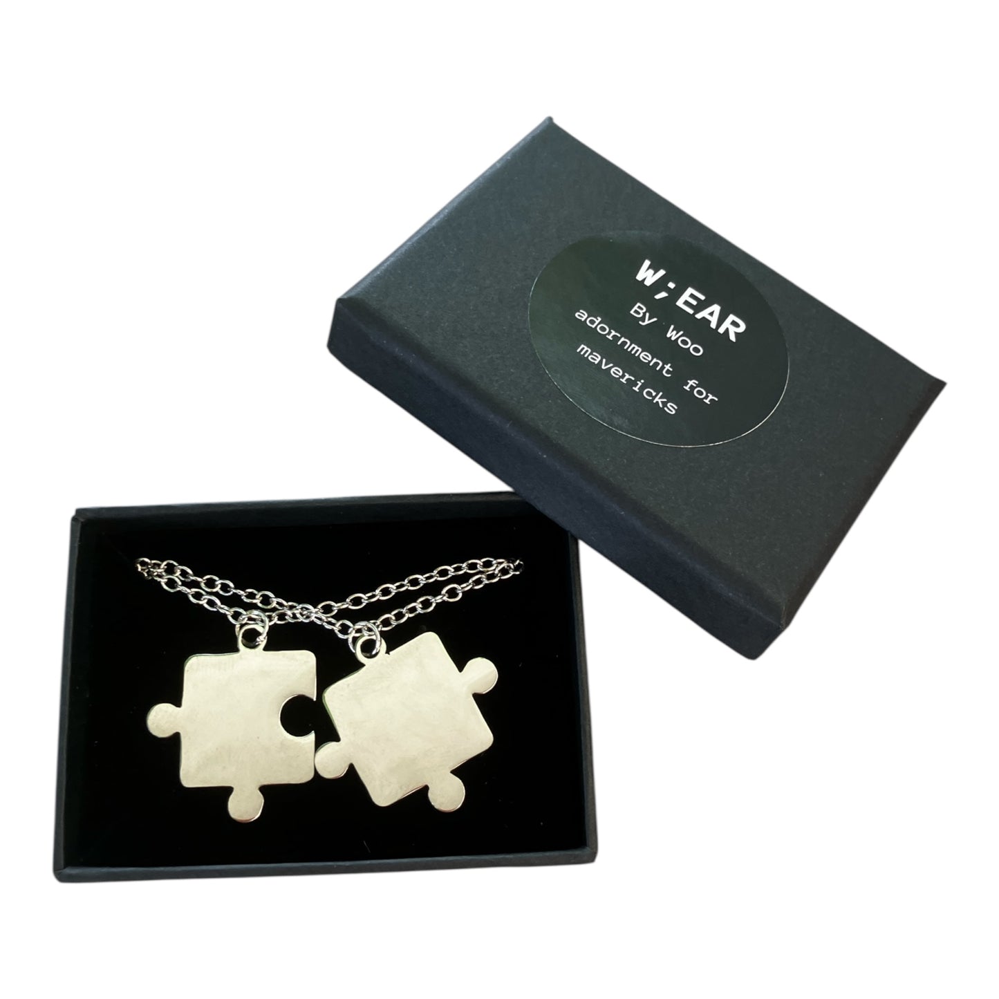 Jigsaw friendship necklace