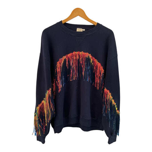 Sequin Fringe Disco Jumper L