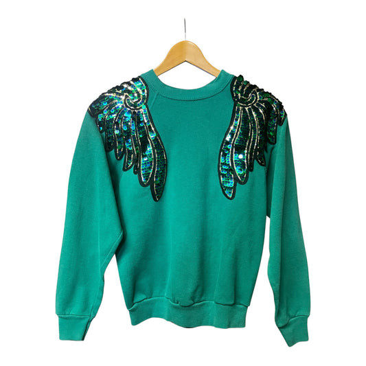 Green & Blue Wings Disco Jumper S