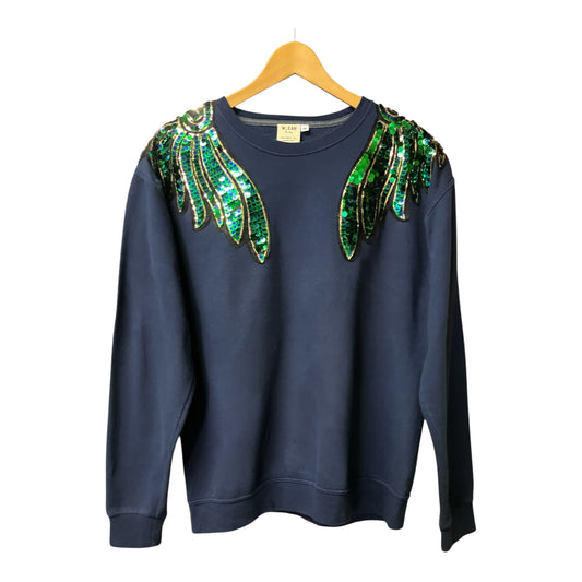Green & Blue Wings Disco Jumper M