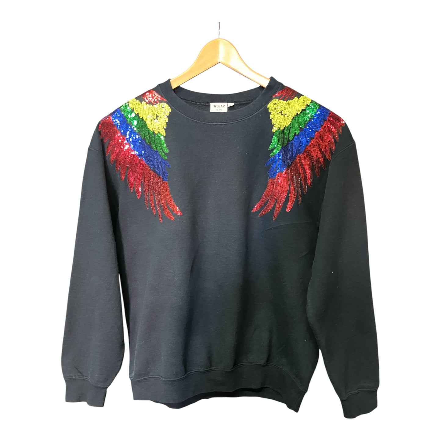 Rainbow Wings Disco Jumper L