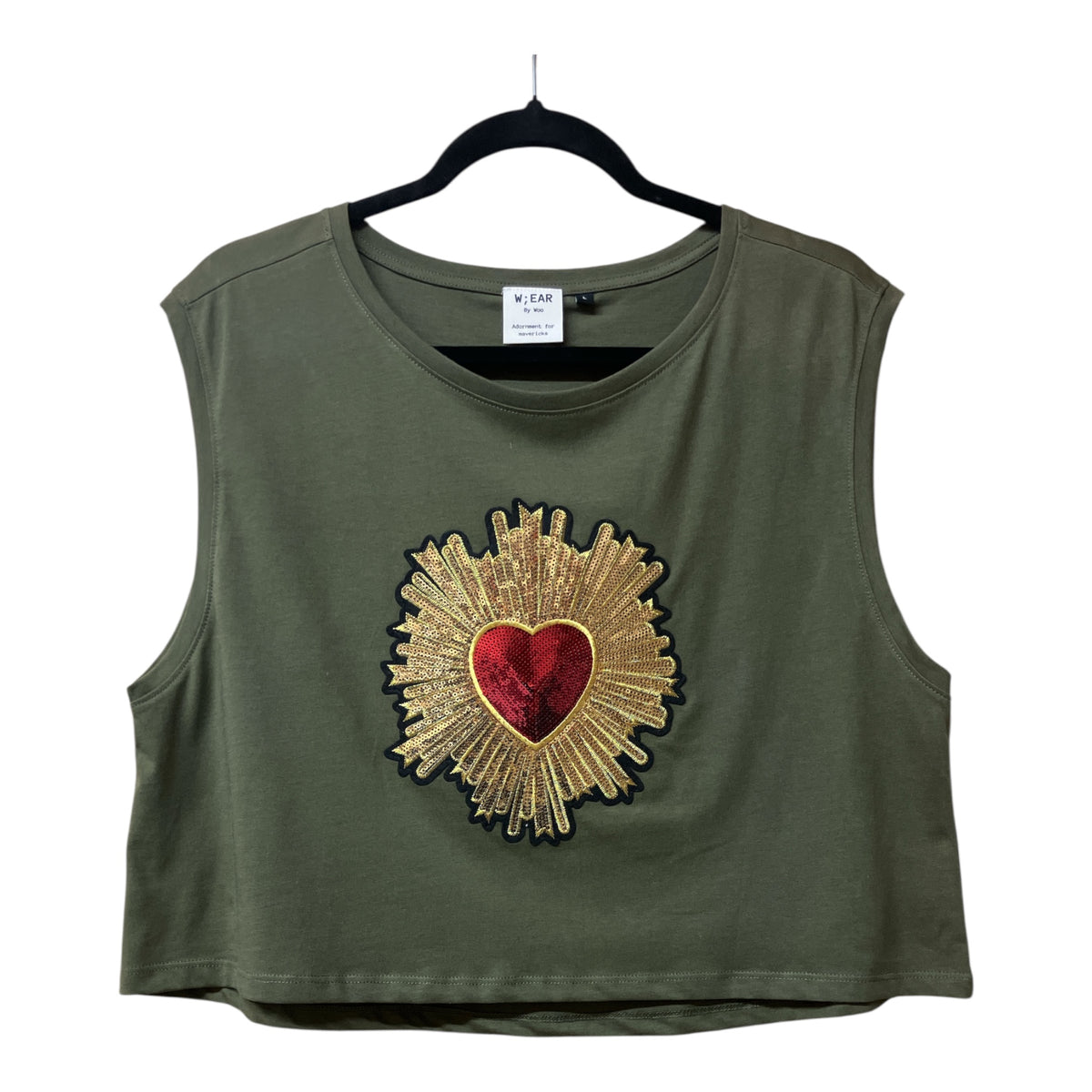 Sacred Heart Olive Tank L