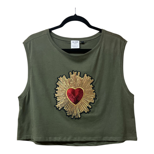Sacred Heart Olive Tank L