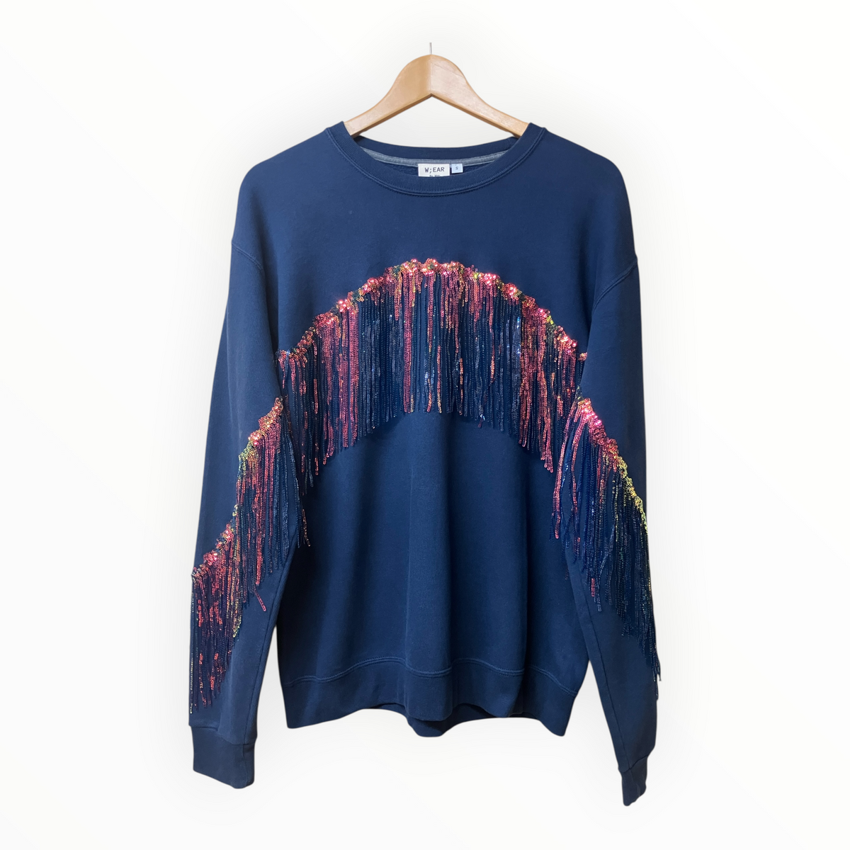 Sequin Fringe Disco Jumper S