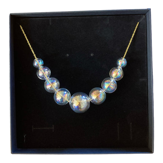 Glass bubble necklace