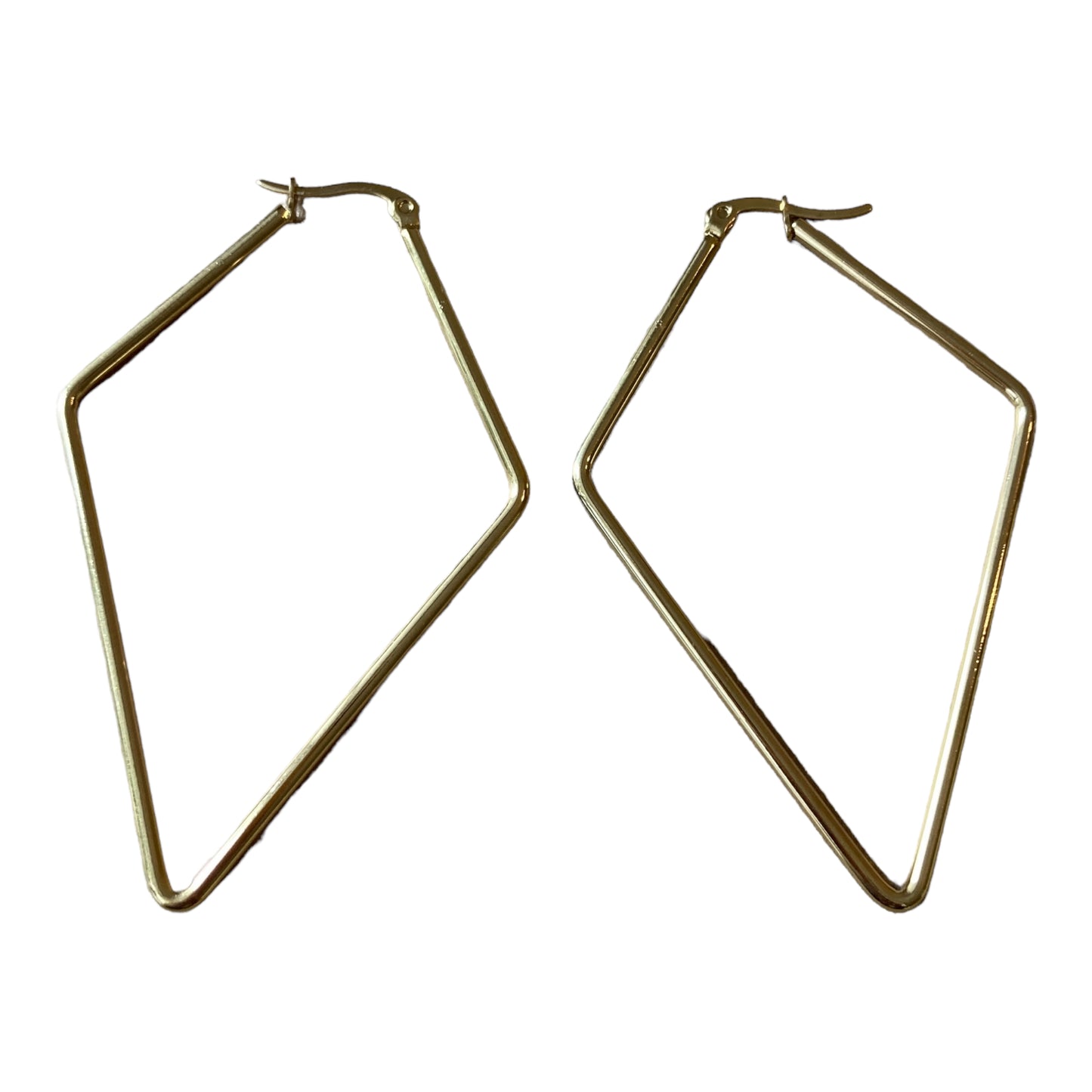 Large gold kite hoops