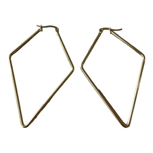 Large gold kite hoops