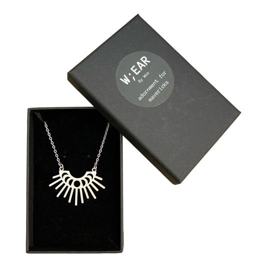 Moon phase necklace