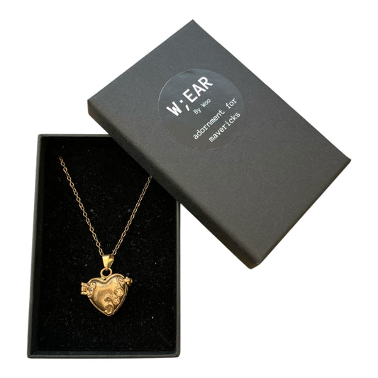 Tibetan prayer box necklace
