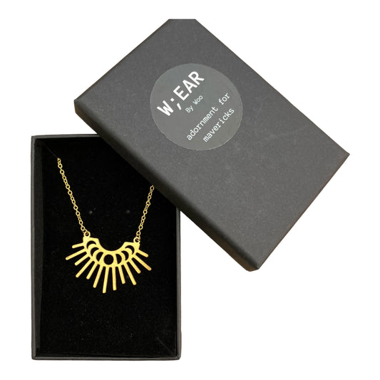 Moon phase necklace