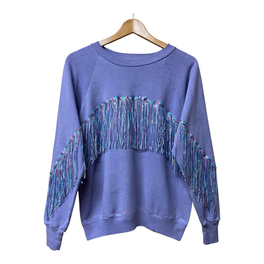 Sequin Fringe Disco Jumper M