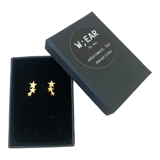 Triple star studs