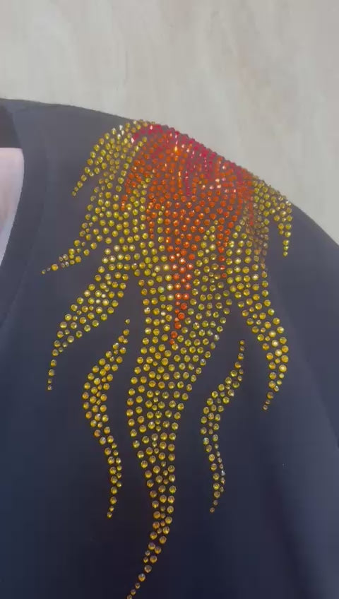 Crystal Fire T shirt L