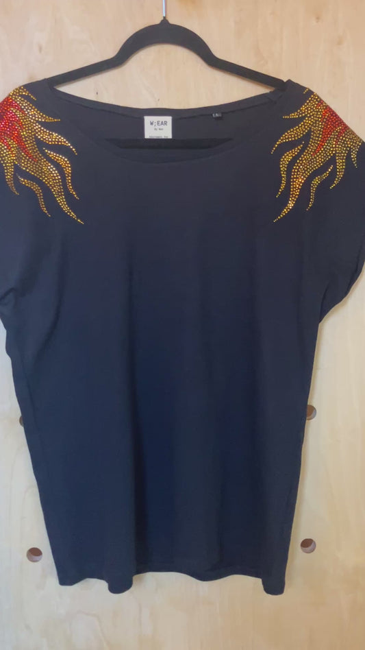 Crystal Fire T shirt M